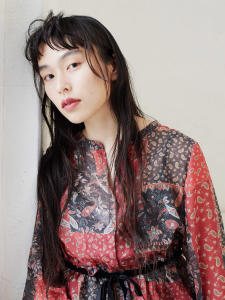 三軒茶屋_レディース_ロング_ブラック_ショートバング_黒髪 - HAIR & MAKE EARTH 三軒茶屋店掲載