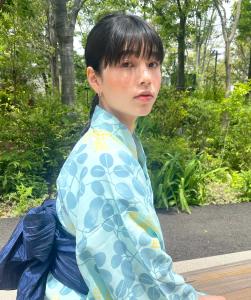 黒髪ロングタイトポニーアレンジ　浴衣着付け - MANOHARU掲載