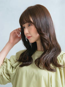 三軒茶屋_レディース_ロング_ブラウン_コテ巻き_パーマ_ - HAIR & MAKE EARTH 三軒茶屋店掲載