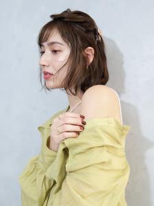 三軒茶屋_レディース_ミディアム_ブラウン_ボブ_アレンジ - HAIR & MAKE EARTH 三軒茶屋店掲載