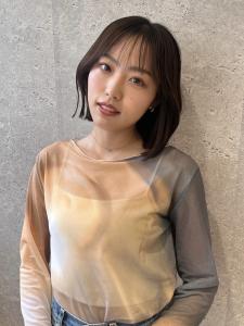 三軒茶屋_レディース_ミディアム_ボブ_ブラウン_コテ巻き - HAIR & MAKE EARTH 三軒茶屋店掲載