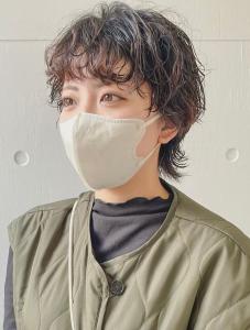 ウルフパーマ ショート デザインカラー レイヤーカット - canoe 博多ミスト店掲載