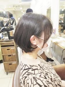 小顔ショートボブアッシュブラウン耳掛け【横浜】 - Neolive aim 横浜店掲載