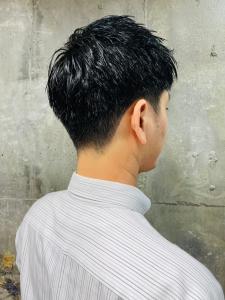 黒髪 束感 ベリーショート ビジネス アップバング - MEN'S SALON alfRed 瑞穂店掲載
