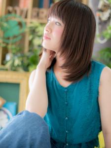 斜めバングくすみカラー小顔透け感ワンカール グレージュカラー - COVER HAIR & SPA bliss【カバーヘア アンド スパ ブリス】浦和/浦和西口店掲載