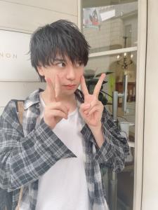 柏木佑介くんメンズヘアカットスパイキーマッシュ前髪あり梅ヶ丘 - CHAINON掲載