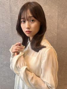 三軒茶屋_レディース_セミロング_ブラウン_韓国巻き_小顔 - HAIR & MAKE EARTH 三軒茶屋店掲載
