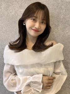 三軒茶屋_レディース_ロング_コテ巻き_韓国巻き_ブラウン - HAIR & MAKE EARTH 三軒茶屋店掲載