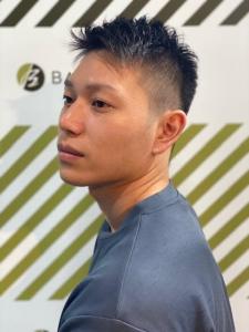 大人カッコいい20代30代40代アップバンクショート - BARBER-BAR 四谷店掲載