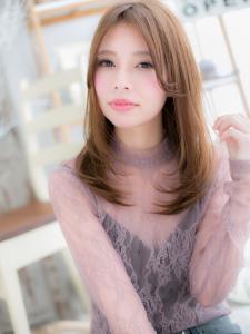 大人かわいいモーブカラー小顔バイヤージュ　ハイトーンカラー - mod's hair【モッズヘア】越谷/越谷西口店掲載