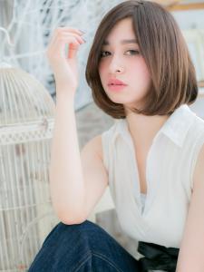 かきあげ前髪黒髪グレーベージュ大人ボブ　アースカラー - mod's hair【モッズヘア】越谷/越谷西口店掲載