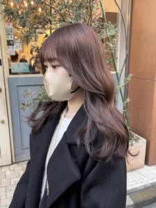 ピンクブラウン髪質改善　顔周りカット　韓国【横浜】 - Neolive aim 横浜店掲載