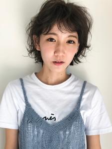 シースルーバング　アッシュブラウン　ニュアンスパーマ - Oggi 西新店掲載