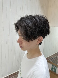 メンズツイストスパイラルパーマ - soin de brace 立花店掲載