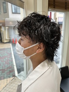 メンズツイストスパイラルパーマ - soin de brace 立花店掲載