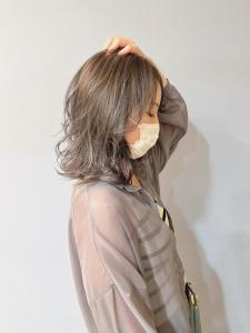 20代30代40代韓国ヘアハイライト透け感カラーくびれミディ - ブロッサム東中野店掲載