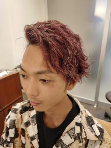 ピンクベージュ　かきあげショート - NAP hair &Nalow homme掲載