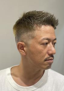 メンズアッシュグリーン　アッシュカラー　スキンフェード - ドルクス日本橋掲載