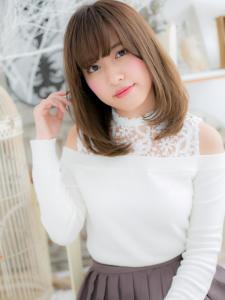 シースルー前髪大人ガーリーオリーブベージュ　シルキーベージュ - mod's hair【モッズヘア】越谷/越谷西口店掲載