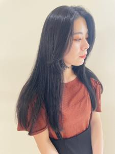 ブルーブラック／ロング／顔周りレイヤー - ungu GALLERY掲載
