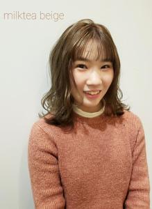 ミルクティーベージュ - 半個室型美容室 Sourire 九産大前店掲載