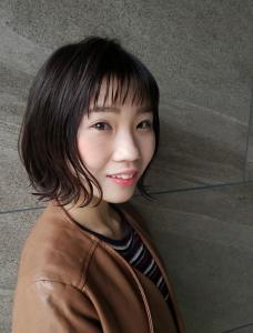 ショートバング×ふんわりボブ - 半個室型美容室 Sourire 九産大前店掲載