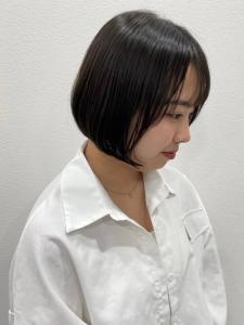黒髪　ミニボブ　コンパクトボブ　丸みショートボブ　 - CAPA  central 天神・大名店掲載