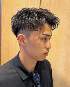 横浜メンズカットスパイキーショートニュアンスパーマバーバー - ＣＲＥＡ能見台掲載