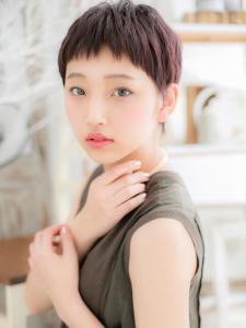 大人かわいい黒髪くすみカラーショートウルフ　アッシュブラック - mod's hair【モッズヘア】越谷/越谷西口店掲載