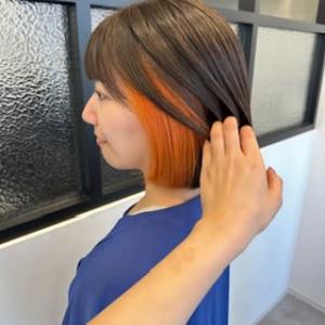 【山田紗羅】イヤリングビタミンカラー - each f. hair&spa掲載