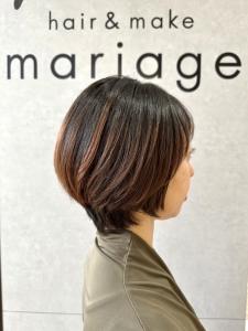 大人綺麗めショートボブ - mariage 博多掲載