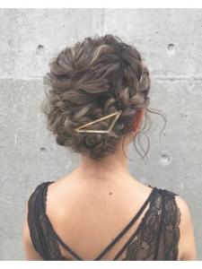 結婚式・二次会パーティー★編み込みヘアセット☆ギブソンタック - LAID BACK掲載
