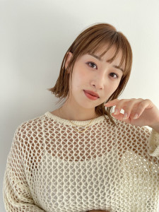 BUZZbee四ッ井】小顔ボブ/オレンジベージュ - BUZZ bee 自由が丘掲載