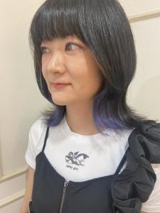 【cropes辻堂 斉藤】#インナーカラー#ラベンダーグレイ - crop-es湘南辻堂掲載