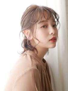 三軒茶屋_レディース_セミロング_ベージュ_ヘアアレンジ_ - HAIR & MAKE EARTH 三軒茶屋店掲載