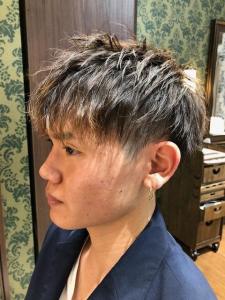 ツーブロック　パーマスタイル - KINGMAN BARBER田町掲載