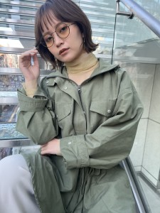 前髪カット顔まわり似合わせ外ハネくびれレイヤーミディ - GLROW掲載