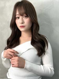 韓国顔まわり前髪カットシースルーバングくびれ巻き - GLROW掲載