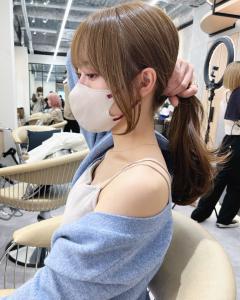 韓国顔まわり前髪シースルーレイヤーカットくびれ巻き - GLROW掲載