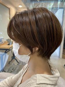 大人ショートスタイル/30代40代/カカオブラウン/岩政 - terrace hair & botanical掲載