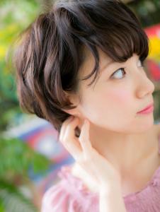 やわらかカール◎アシンメトリーショート　グレージュカラー - COVER HAIR & SPA bliss 浦和西口店【カバー ヘア アンド スパ ブリス】掲載