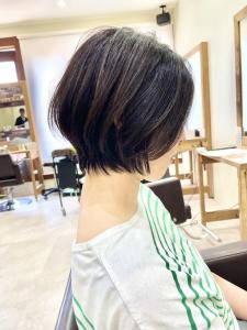 丸みショートボブ×アースカラー×ヘルシースタイル - RAPPOR 南流山店掲載