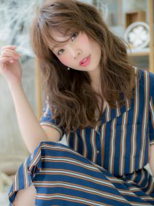 くせ毛風☆透け感ヌーディウェーブセミディ　シルキーベージュ - mod's hair 越谷西口店【モッズヘア】掲載