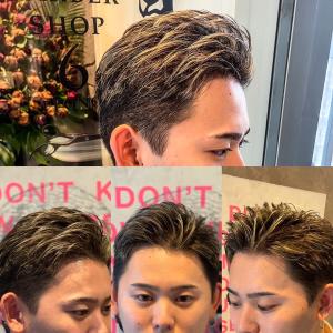 リバースショート×ハイライト - MEGURO BARBER SHOP 6PPONGI 目黒六掲載