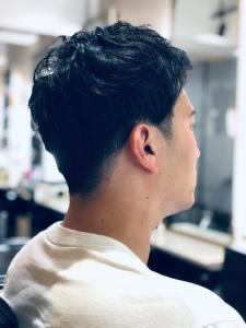 メンズショート　フェードカット×アップバング【札幌】 - THIS IS BARBER掲載