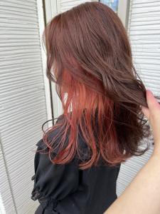 ブリーチ1回インナーカラー - K&K hair design つつじが丘店掲載