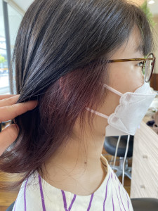 ワンポイントが可愛いインナーカラー - HELLO'S SOIN 琴似店掲載