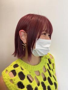 ダブルカラーでモーブピンク - 半個室 rire hair 千早店掲載