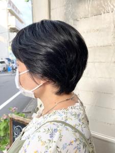 ミセスショートヘアクセを活かしたパーマ風ヘアスタイル梅丘経堂 - CHAINON掲載