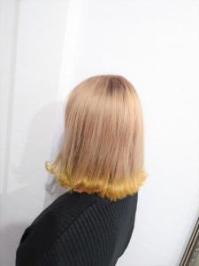 ミルクティーベージュ×裾カラー - HAIR&EYELASH CHAIN掲載